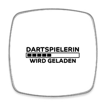 Dartspielerin Spruch Darter Dartspielerin Geschenk - Viereckiger Kühlschrankmagnet - Weiß - Vorne
