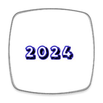 HAPPY NEW YEAR. NEW YEAR'S EVE. NEW YEAR - Square fridge magnet - white - Front