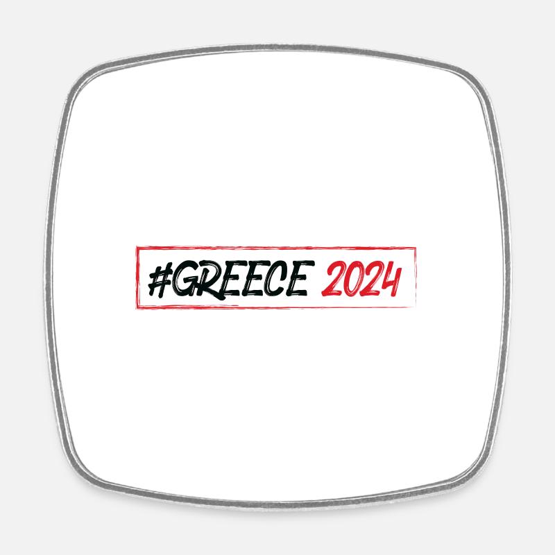Grèce 2024 - Magnet carré - blanc