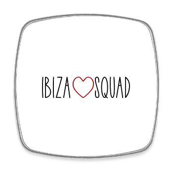 Ibiza Squad Herz - Viereckiger Kühlschrankmagnet - Weiß - Vorne
