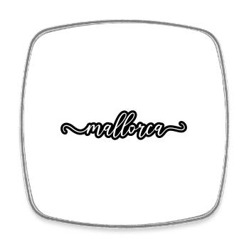 Mallorca Herz Liebe - Viereckiger Kühlschrankmagnet - Weiß - Vorne