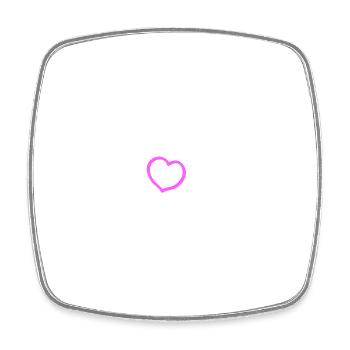 BBQ Grill Team - Square fridge magnet - white - Front