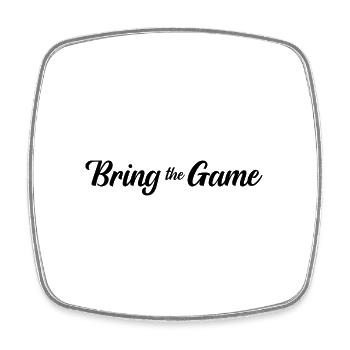 Bring the Game - Square fridge magnet - white - Front