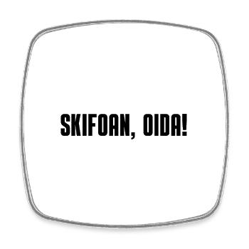 Skifoan - Viereckiger Kühlschrankmagnet - Weiß - Vorne