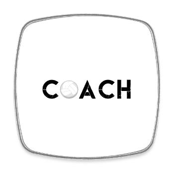 Volleyballtrainer | Le Meil Volleyball-Trainer-Geschenk - Viereckiger Kühlschrankmagnet - Weiß - Vorne