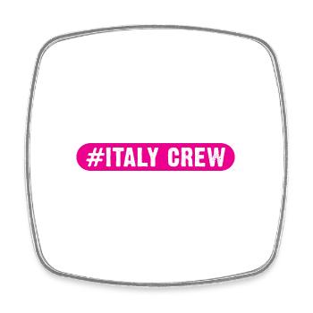 Italy Crew - Square fridge magnet - white - Front