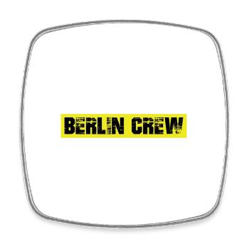 Berlin Crew - Viereckiger Kühlschrankmagnet - Weiß - Vorne