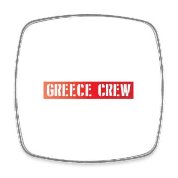 Greece Crew - Square fridge magnet - white - Front