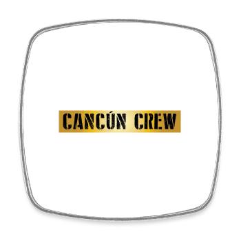 Équipage Cancun - Magnet carré - blanc - Devant