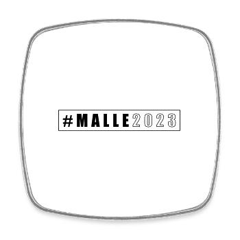 Malle 2023 Mallorca - Viereckiger Kühlschrankmagnet - Weiß - Vorne