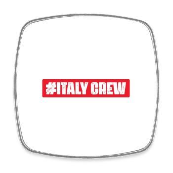 Italy Crew - Square fridge magnet - white - Front
