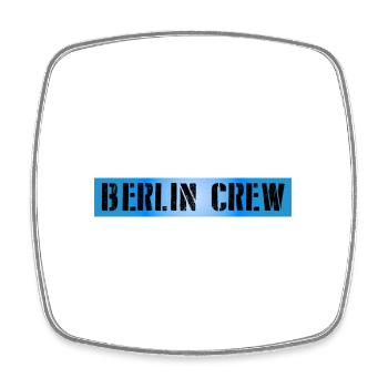 Berlin Crew - Viereckiger Kühlschrankmagnet - Weiß - Vorne