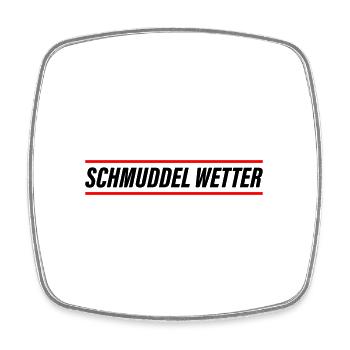 Schmuddel Wetter - Viereckiger Kühlschrankmagnet - Weiß - Vorne