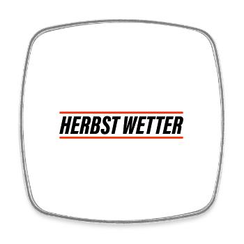 Herbst Wetter - Viereckiger Kühlschrankmagnet - Weiß - Vorne