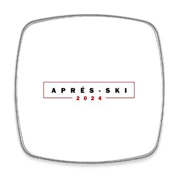 Après-ski 2024 - Magnet carré - blanc - Devant