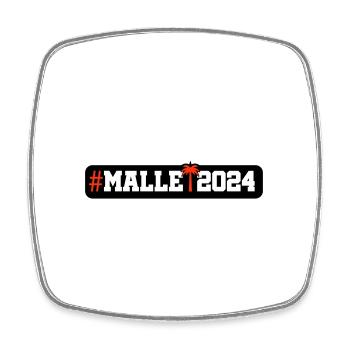 Malle 2024 - Viereckiger Kühlschrankmagnet - Weiß - Vorne