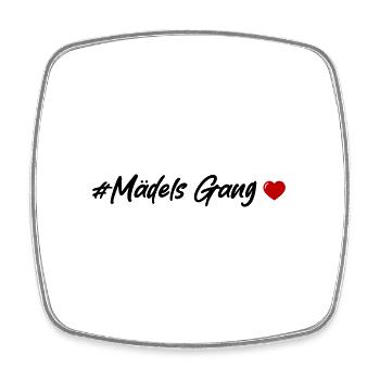 Girls Gang Team Women Heart - Square fridge magnet - white - Front