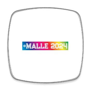 Malle 2024 Bunt - Viereckiger Kühlschrankmagnet - Weiß - Vorne