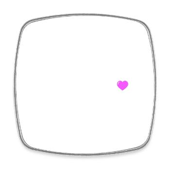 One-of-a-kind heart - Square fridge magnet - white - Front