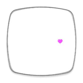 Girls Gang Team Women Heart - Square fridge magnet - white - Front