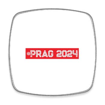 Prague 2024 - Magnet carré - blanc - Devant