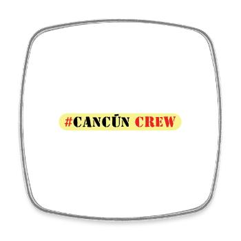 Cancun Crew - Viereckiger Kühlschrankmagnet - Weiß - Vorne
