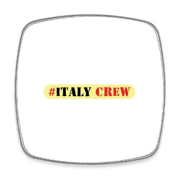 Italy Crew - Square fridge magnet - white - Front