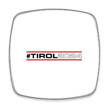 Tyrol 2024 - Magnet carré - blanc - Devant