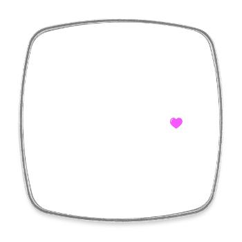 Hangover Team Heart - Square fridge magnet - white - Front