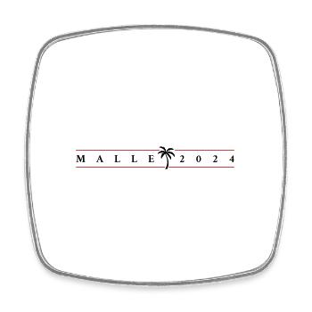Malle 2024 Palm Tree Mallorca - Magnet carré - blanc - Devant