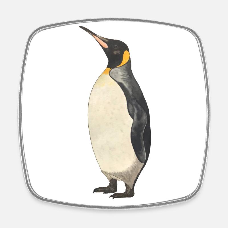 Emperor Penguin Penguin - Square fridge magnet - white