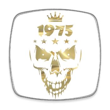 Skull Gold (1975) - Magnet carré - blanc - Devant