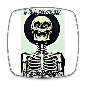 Es ist Halloween - Viereckiger Kühlschrankmagnet - Weiß - Vorne