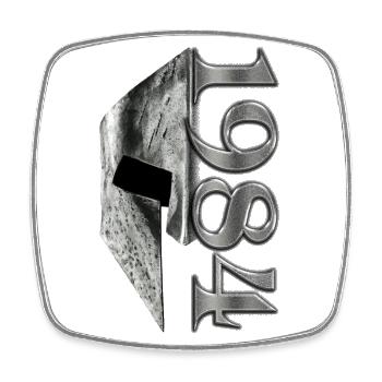 1984 Vintage Born Cadeau d’anniversaire - Magnet carré - blanc - Devant