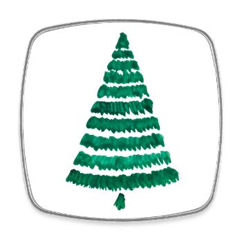 Christmas Tree Christmas Fir - Square fridge magnet - white - Front