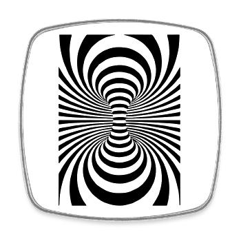 Coole Kunst,Kunst,Art,Design,Kreise, - Viereckiger Kühlschrankmagnet - Weiß - Vorne