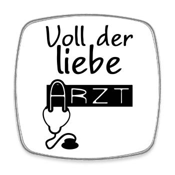 Lieber Arzt Geschenk - Viereckiger Kühlschrankmagnet - Weiß - Vorne