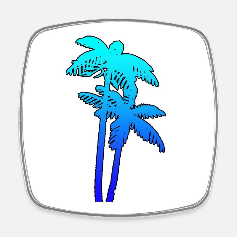 PALMS - Magnet carré - blanc