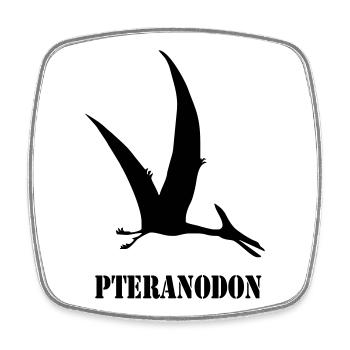 pteranodon - Square fridge magnet - white - Front