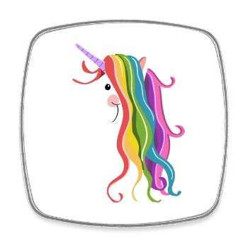 Cute Unicorn - Unicorns - Unicorn - Unicorns - Square fridge magnet - white - Front