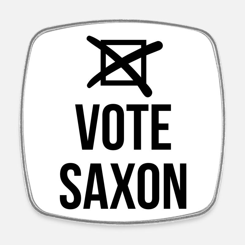 Vote Saxon - Magnet carré - blanc