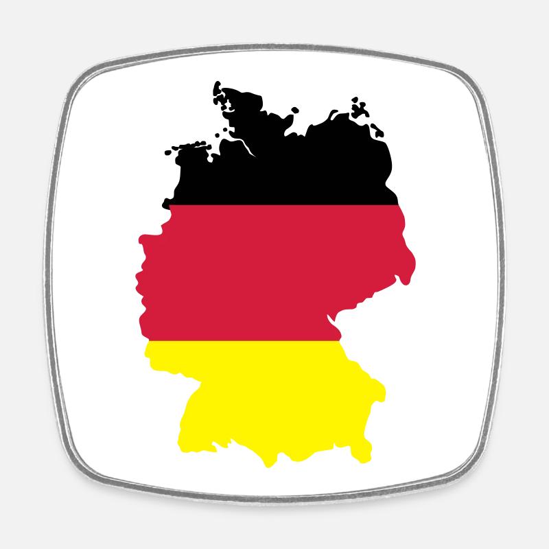 Germany - Square fridge magnet - white