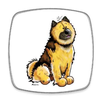 Funny Eurasier - Square fridge magnet - white - Front