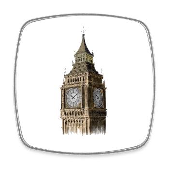 Big Ben - Square fridge magnet - white - Front
