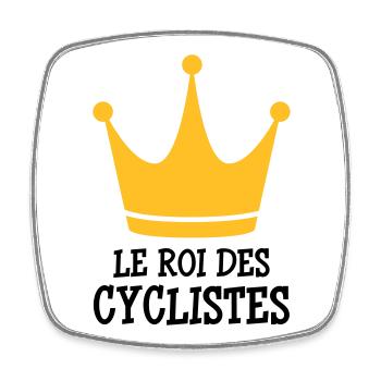 Cyclisme / Cycliste / Vélo / VTT / BMX - Magnet carré - blanc - Devant