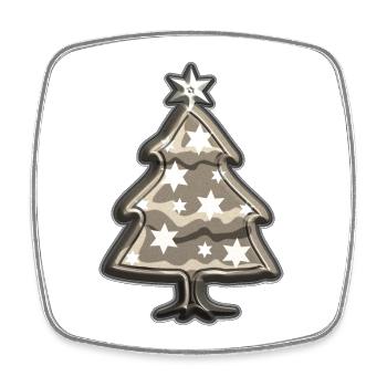 Tannenbaum Weihnachten - Viereckiger Kühlschrankmagnet - Weiß - Vorne