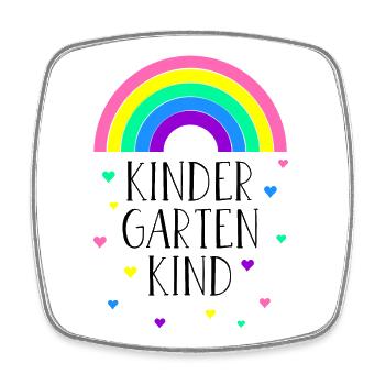 Regenbogen Kindergartenkind Kindergarten Geschenk - Viereckiger Kühlschrankmagnet - Weiß - Vorne