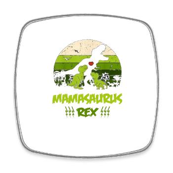 Nettes Mamasaurus Rex 2020 Geschenk für Mütter - Viereckiger Kühlschrankmagnet - Weiß - Vorne