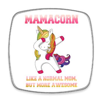 Mamacorn - Magnet carré - blanc - Devant