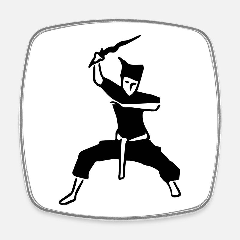 Silat - Magnet carré - blanc